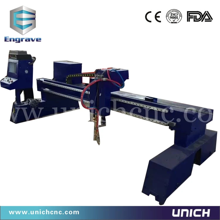 Плазменный резак с ЧПУ для листового металла UNICH Gantry Type/машина плазменной резки