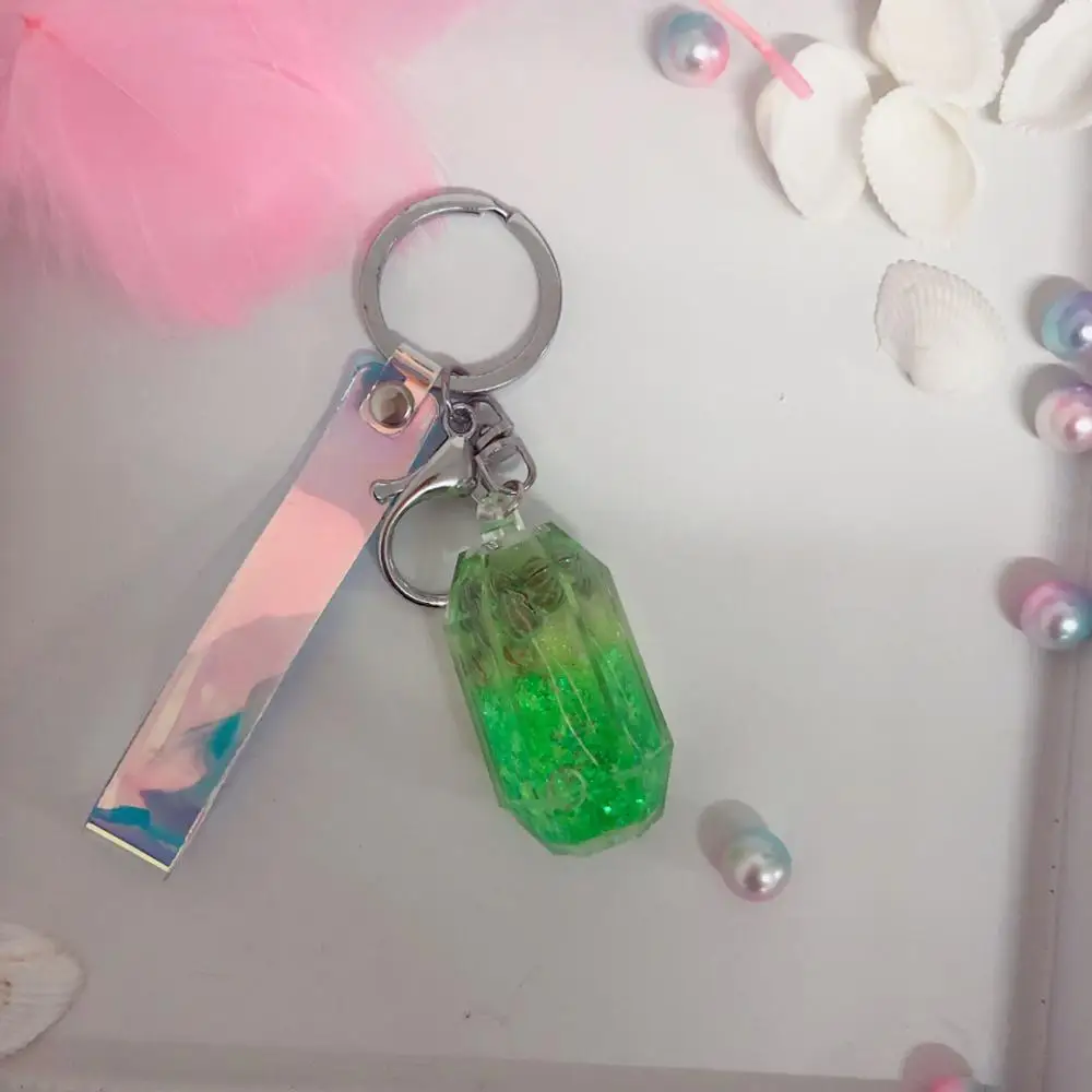 Новинка креативный акриловый брелок с высушенными цветами в виде капли воды и