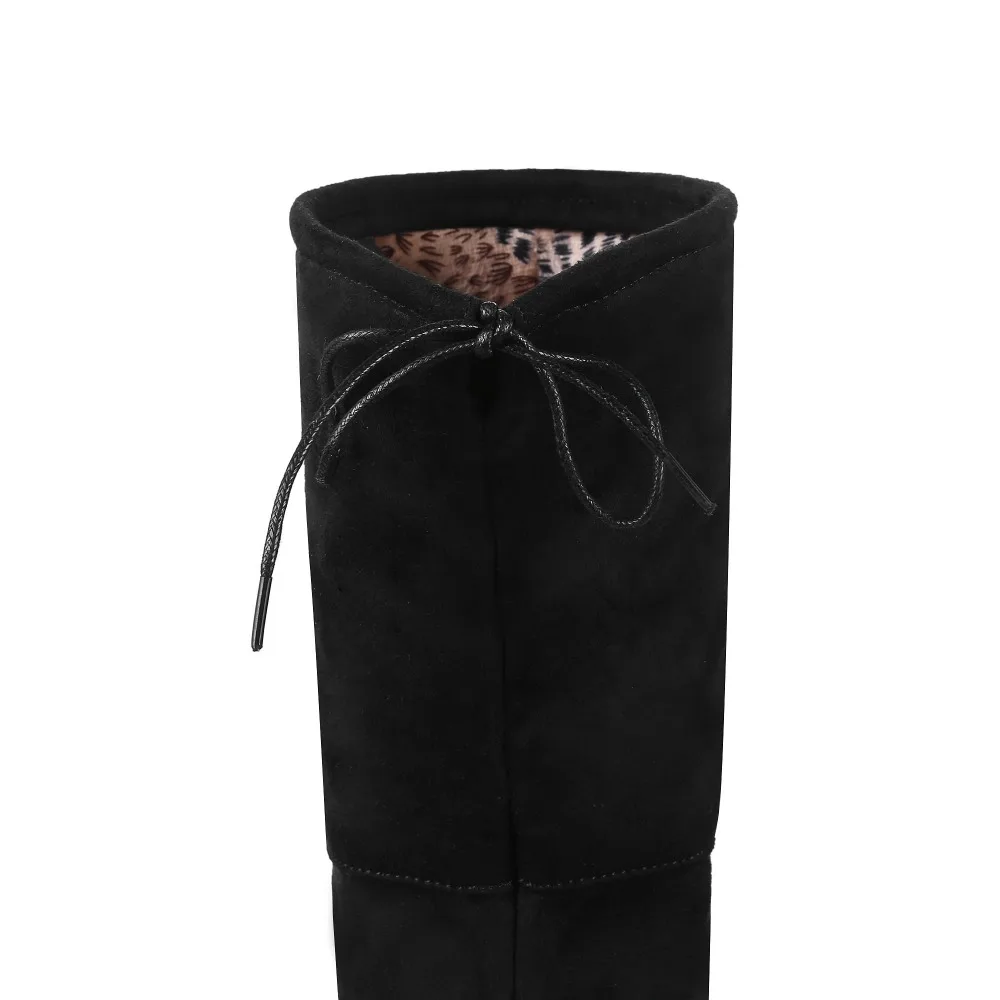 Faux Suede Slim Boots Sexy over the knee high women fashion winter thigh high boots shoes woman 33 35 37 38 39 42 43 45 46