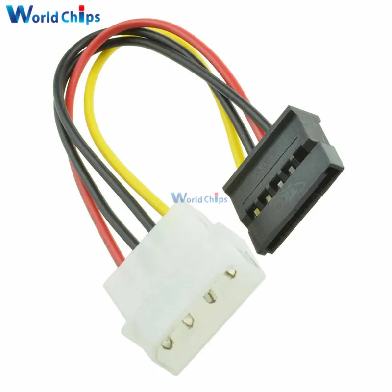 Кабель питания для жесткого диска 2 шт./лот 4-контактный IDE Molex папа-15-контактный