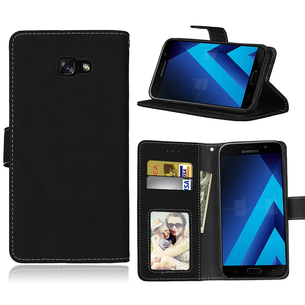 Для samsung Galaxy A7 чехол A720 чехол Роскошный флип из искусственной кожи Fundas для samsung A 7 чехол A 720 Coque 5,7 ''чехол для телефона s