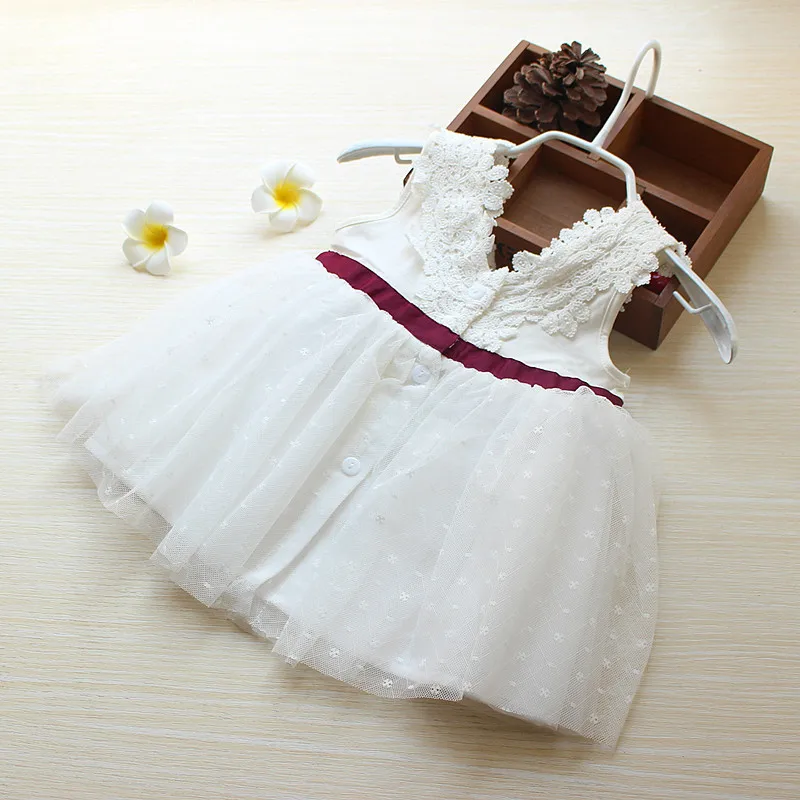 Roimyal girls dress 2018 New Lace baby girl clothes Princess Dress Sleeveless Children Festival bebe cute | Детская одежда и обувь
