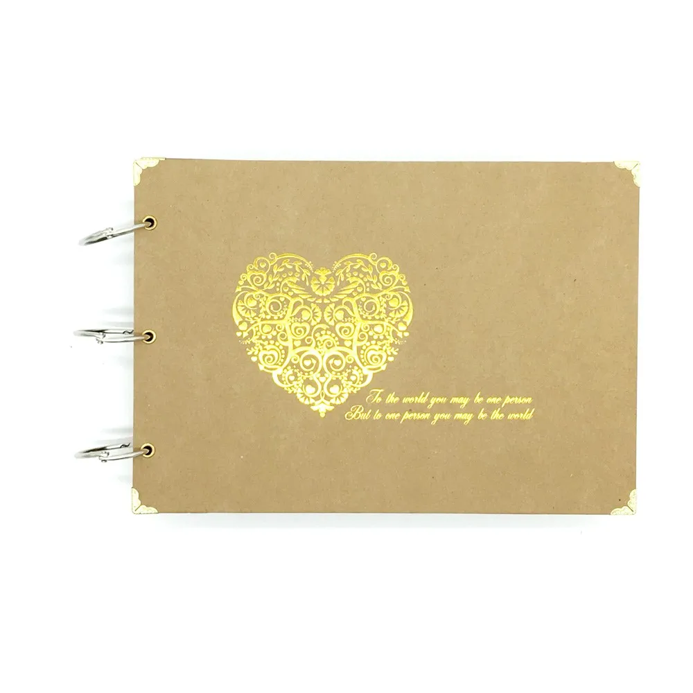 10 Inch DIY Photo Albums Scrapbook Vintage Style Art Handmade 30 Cards Photo Album for Lover Wedding Stickers Scrapbooking