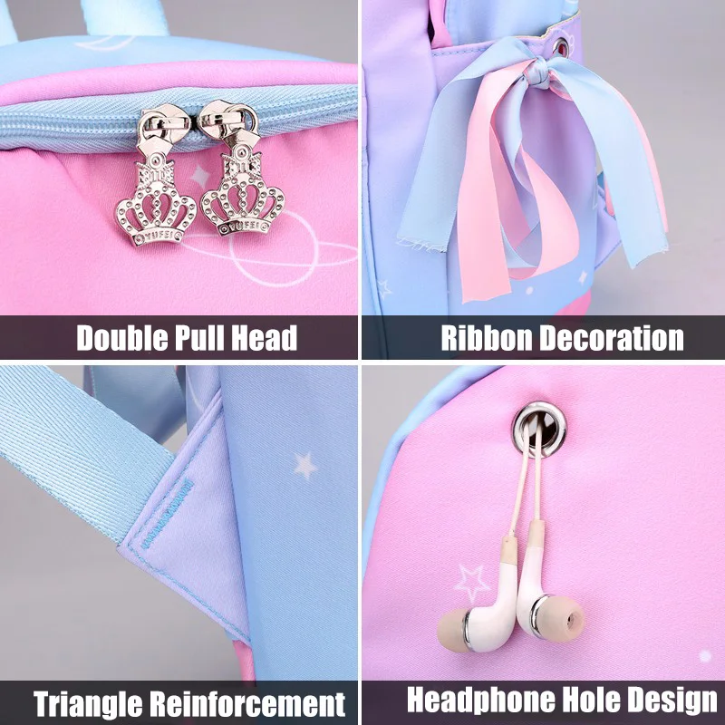 Женские рюкзаки розовый детский рюкзак с принтом школьные сумки для девочек