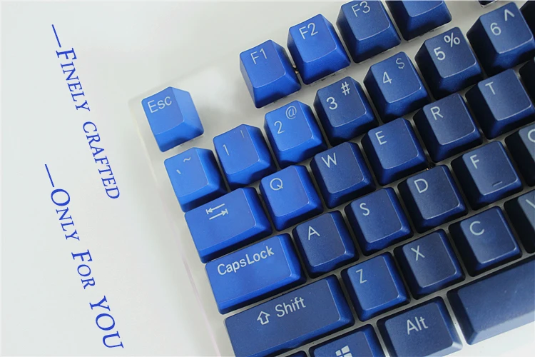 MP 108 клавиши уплотненная PBT двойная подсветка синий градиент колпачок для вишни MX