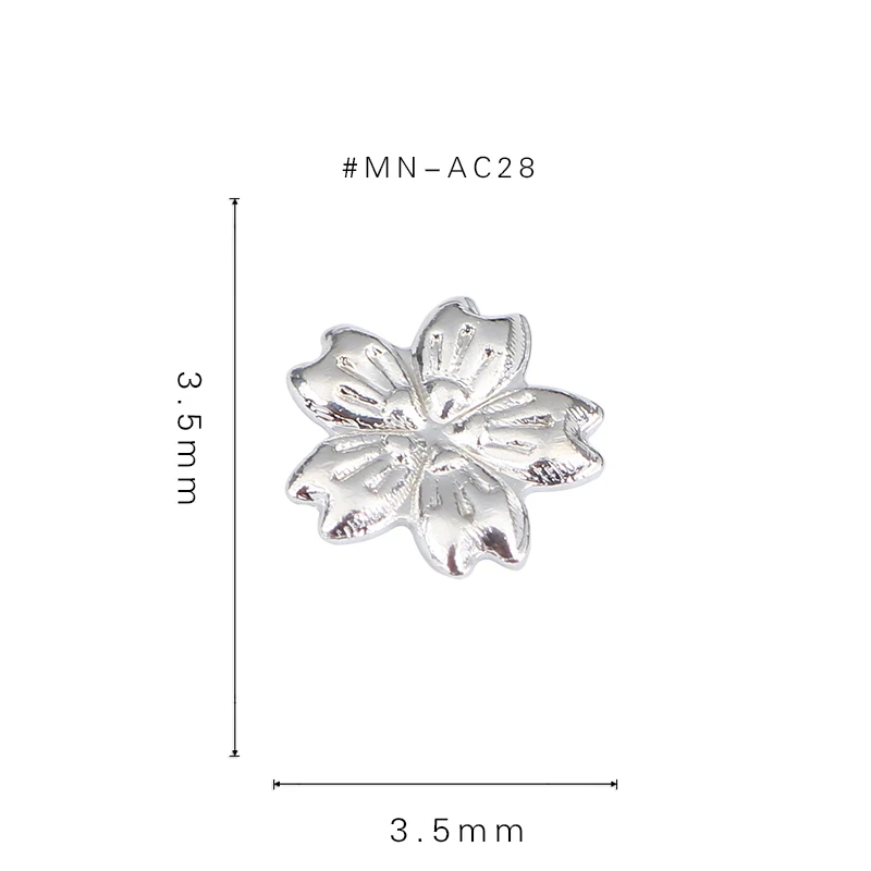 Modelones 50 шт./упак. блестящее украшение для ногтей смешанный размер цветочный узор