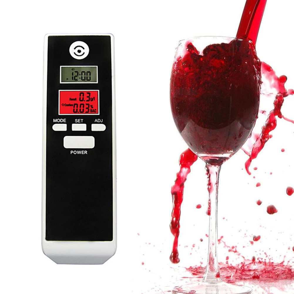 ЖК дисплей цифровой алкотестер Prefessional дыхание Алкотестеры Парковка детектор