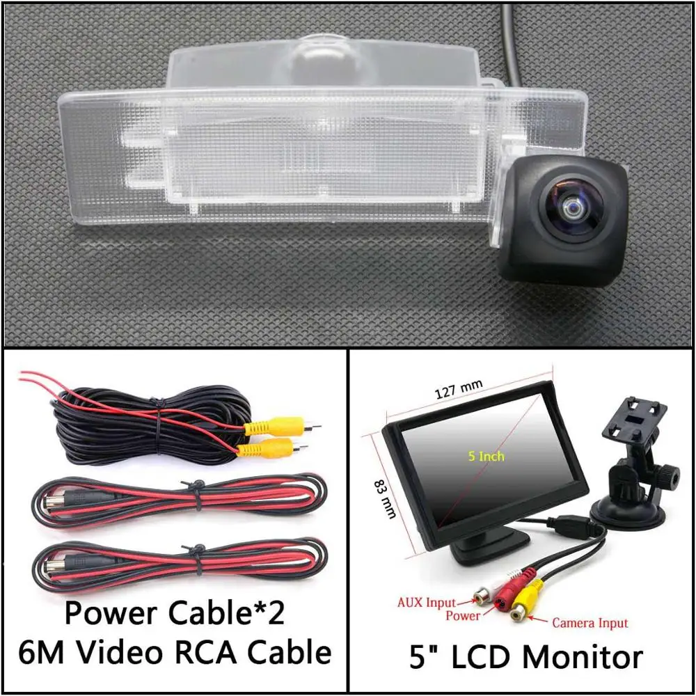 Cam Add 5 inch LCD 175 градусов HD камера заднего вида для KIA kx5 Sportage 4 QL парковочный монитор ночного видения - Название цвета: Cam Add 5 inch LCD