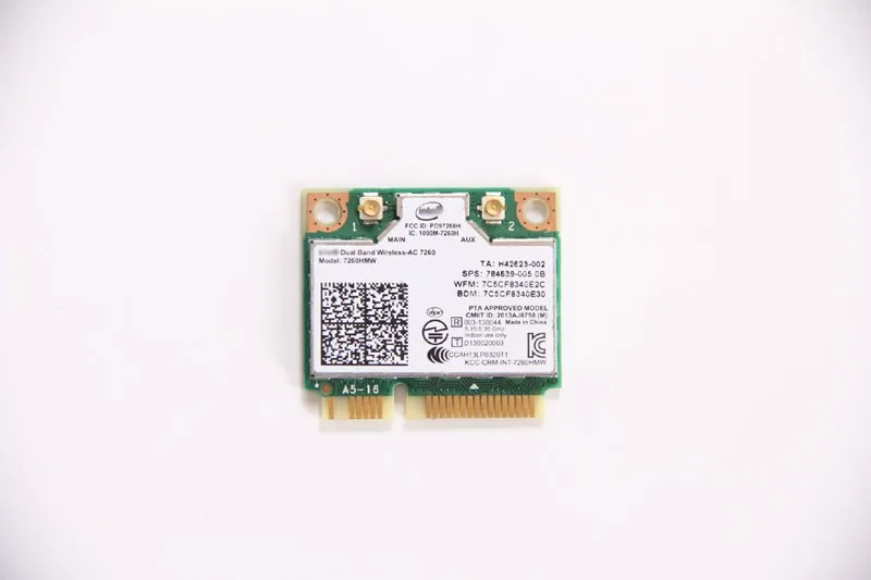 Wi Fi карта 7260 802.11ac Двухдиапазонный 2x2 + Bluetooth адаптер 7260HMW 867 Мбит/с|wifi card|wifi card dual