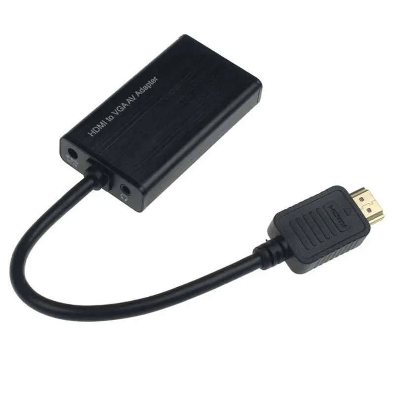 HDMI к VGA AV видео адаптер с аудио кабель линии электропередач для компьютерный