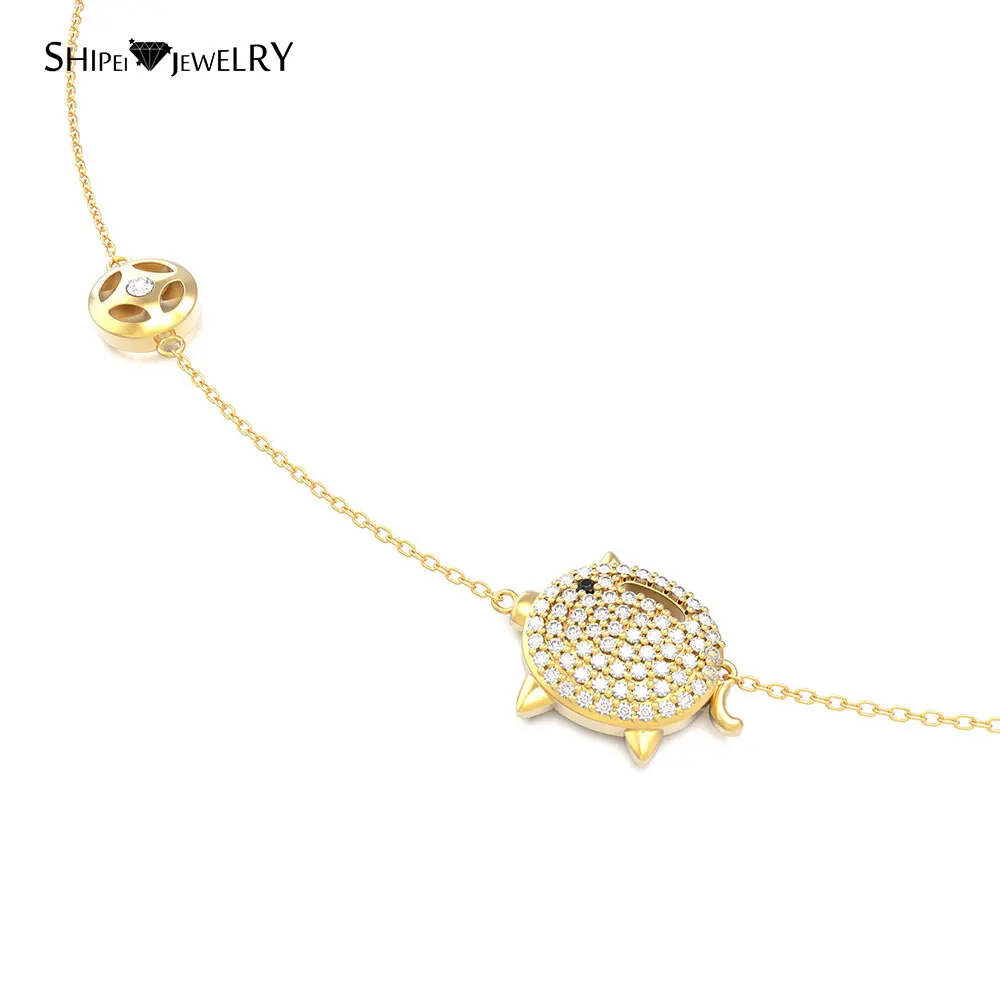 Модные ювелирные изделия для женщин Золотая цепочка со Свинкой милый и