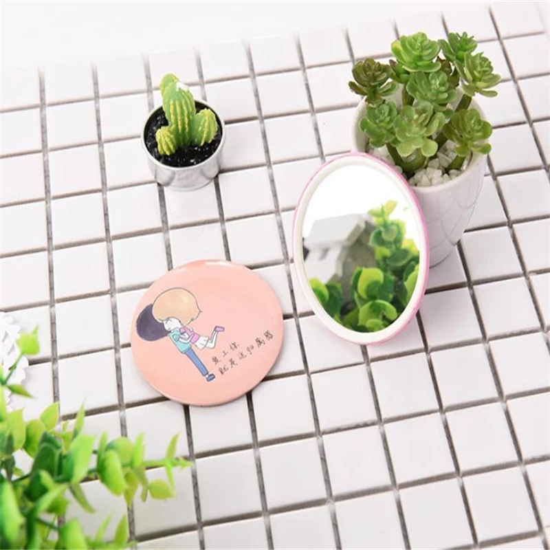 5 шт. косметическое зеркало портативное милое из жести бытовые товары для