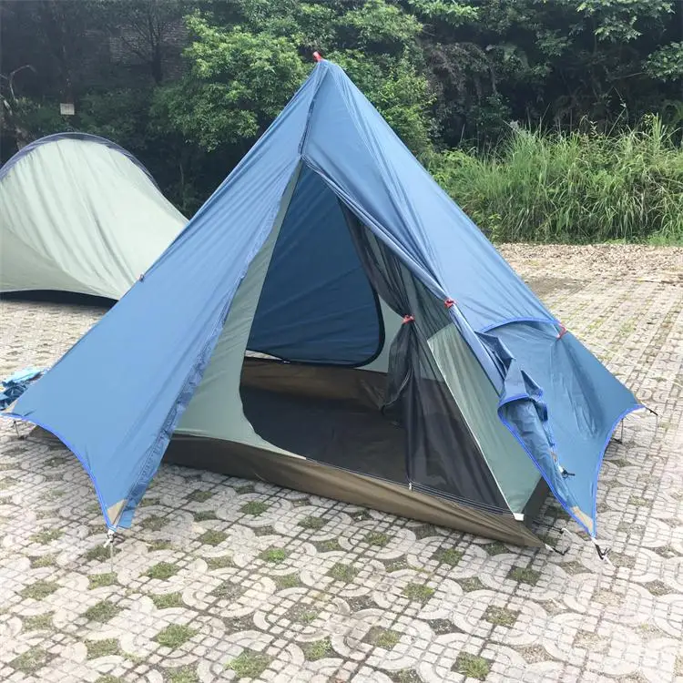 Verkauf AXEMEN Ultraleicht 2 Person Double Layer Wasserdicht Silicon Beschichtet Camping Strand Zelt