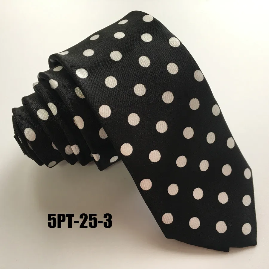Уникальный тонкий галстук 5 см в горошек из полиэстера Gravata | Аксессуары для