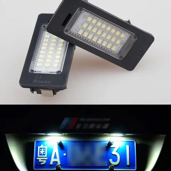 

2x Error Free LED LICENSE PLATE LIGHT For BMW E70 X5 E39 E60 E90 E88 E92 E93 M3