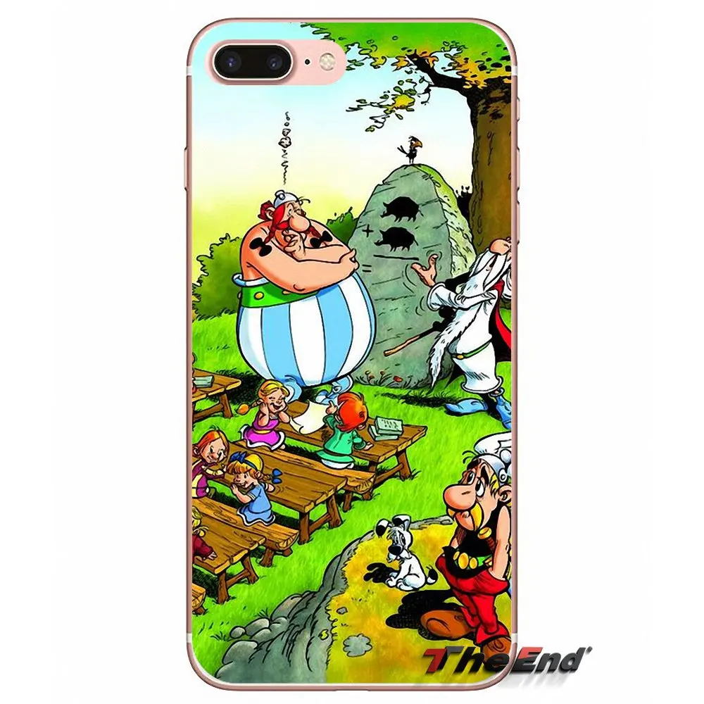 For iPhone X 4 4S 5 5S 5C SE 6 6S 7 8 Plus Samsung Galaxy J1 J3 J5 J7 A3 A5 2016 2017 Asterix popular Franco Belgian comics Case | Мобильные
