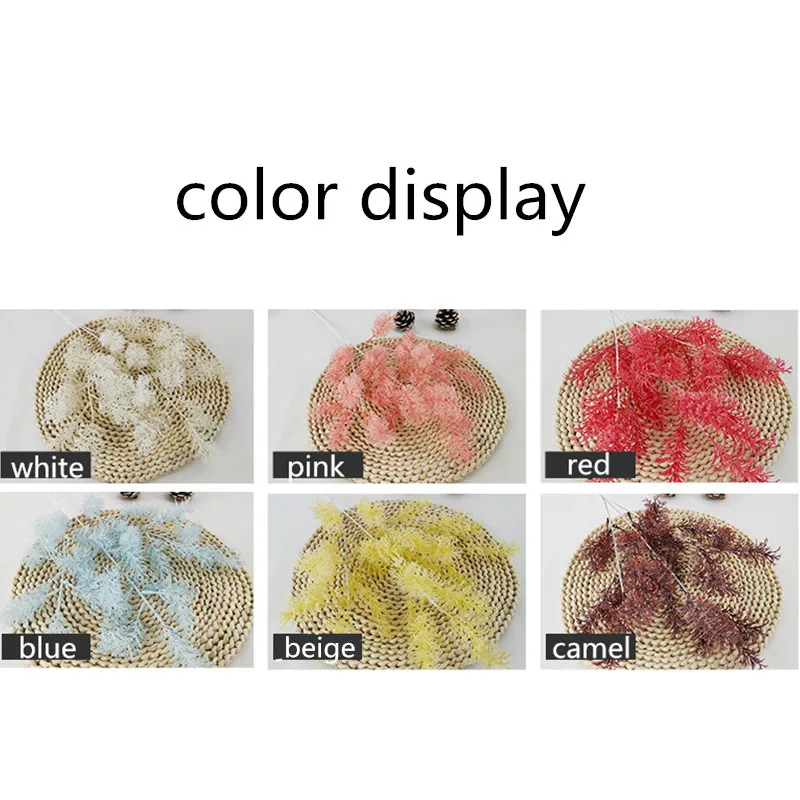 60cm Artificial Flower Simulation Small Foggy Plants Artificial Flowers Wedding Home Decoration Fake Flower Party Baby Shower