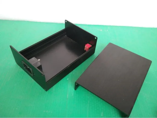 1005 изысканный алюминиевый корпус усилитель силовой коробки|box amplifier|aluminium chassisbox