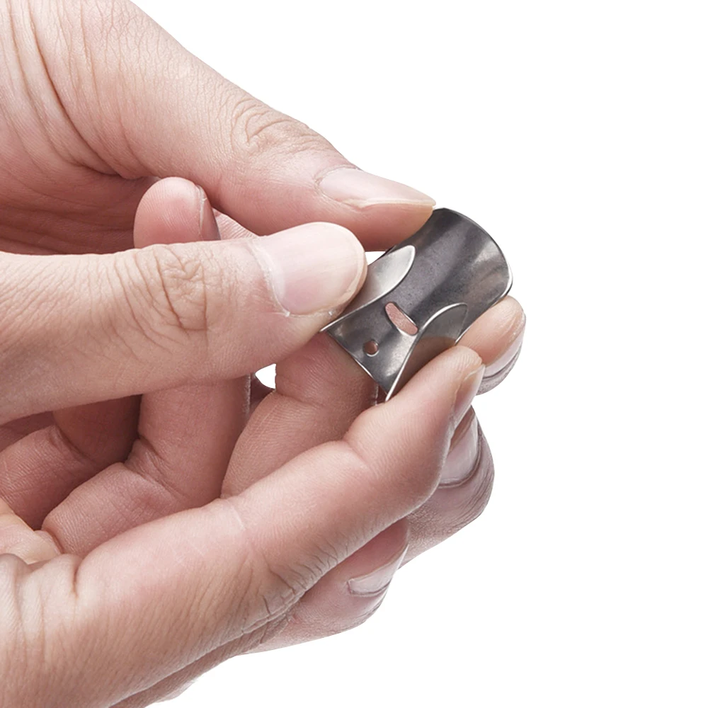 4 шт./компл. Регулируемый Нержавеющая сталь пальцев рук защита Защита Ножи ломтик