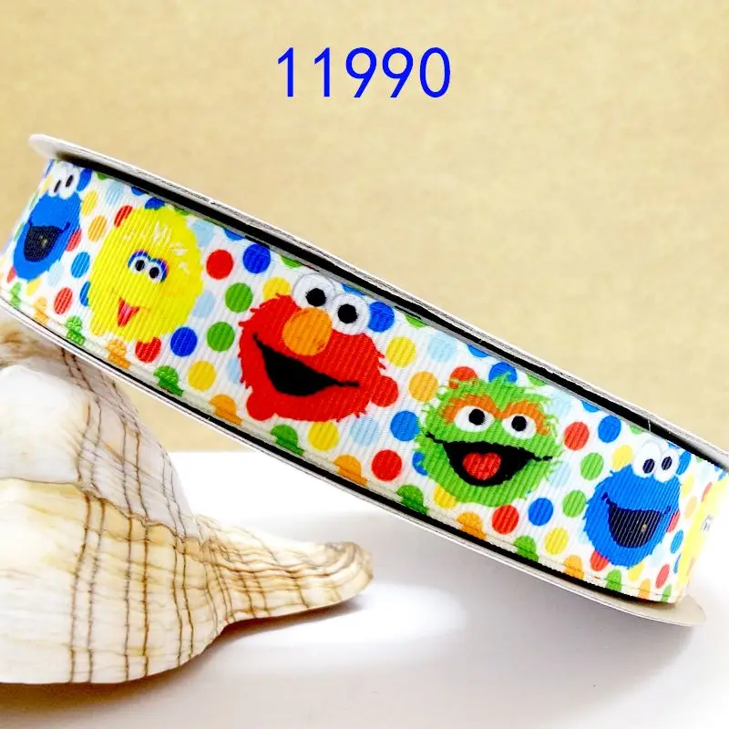 50 ярдов мультфильм напечатанный grosgrain ленты 11990 - Цвет: 11990