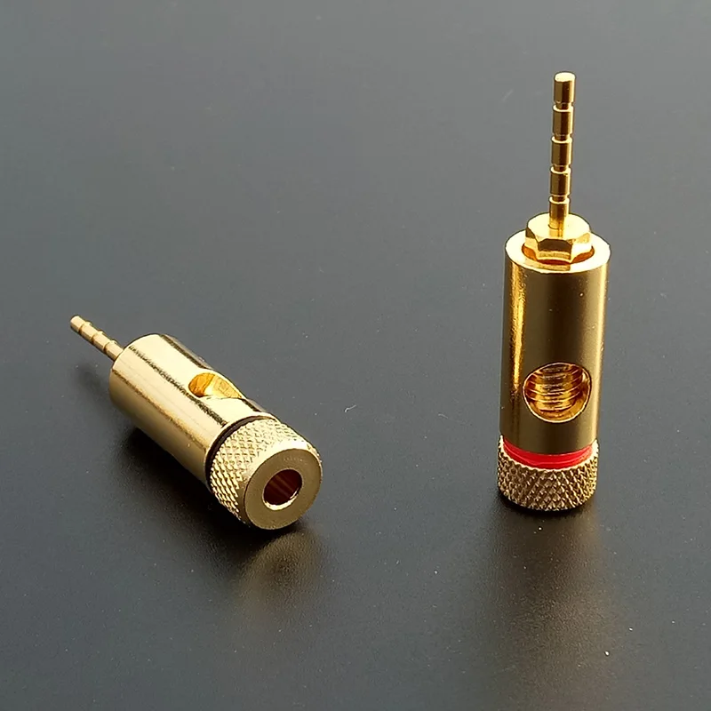 10 шт./лот проводной разъем типа банан с 2 мм контактами позолоченный винтовой