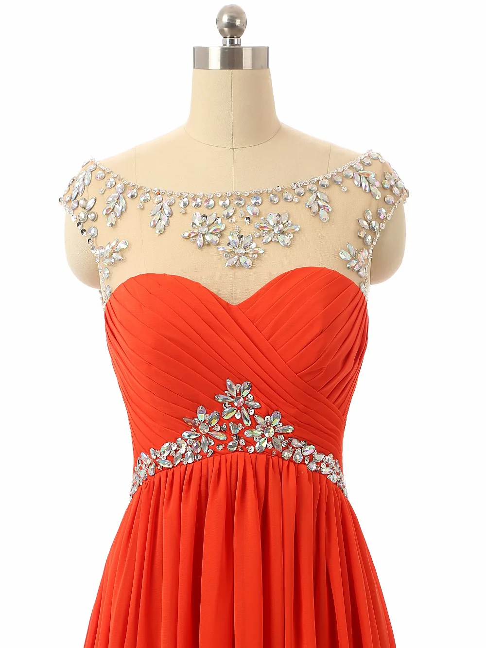Выпускное Платье-трапеция с бисером платье без рукавов глубоким вырезом на