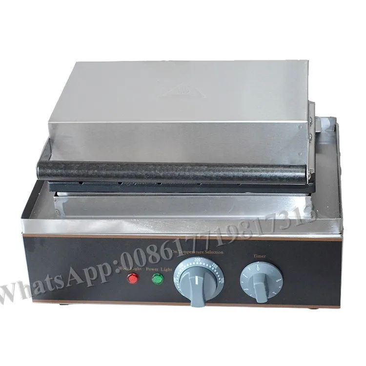 Commercial gas 4pcs Crispy corn hot dog Waffle maker/Hot dog machine/French Muffin sausage Machine