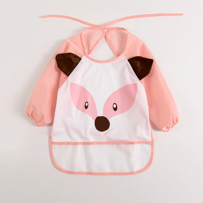 Baby Bibs baby waterproof Boys Girls Infants Cartoon Pattern Burp Cloths For Children Self Feeding Care B025 | Детская одежда и