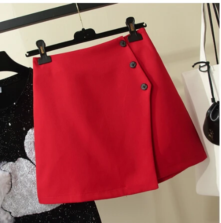 SMTHMA размера плюс для женщин 3xl 4xl 5xl черная футболка с коротким рукавом и блестками+ красные юбки комплект одежды из 2 предметов