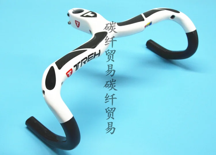 Тре полный углеродного волокна дорожный велосипед Бент Руль/полный углерода