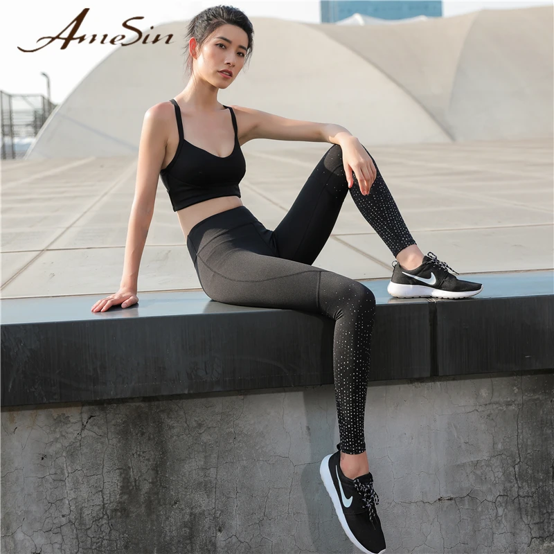 AmeSin Printed Yoga Pants Women Push Up Professional Running Fitness Gym Sport Leggings Tight Trouser Pencil Leggins YLF019 | Спорт и