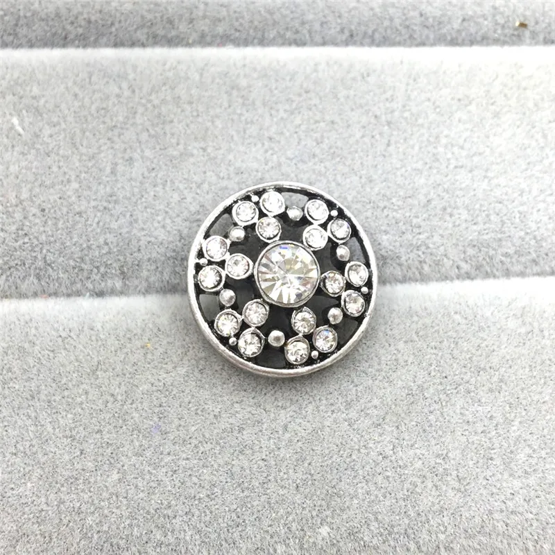 Новый горячий продажа 12 шт./лот 20 мм горный хрусталь оснастки кнопку очарование