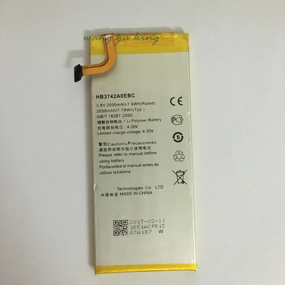 Высококачественная Оригинальная батарея HB3742A0EBC для Huawei Ascend P6 U06 U00 C00 G6 G620 G621 G630
