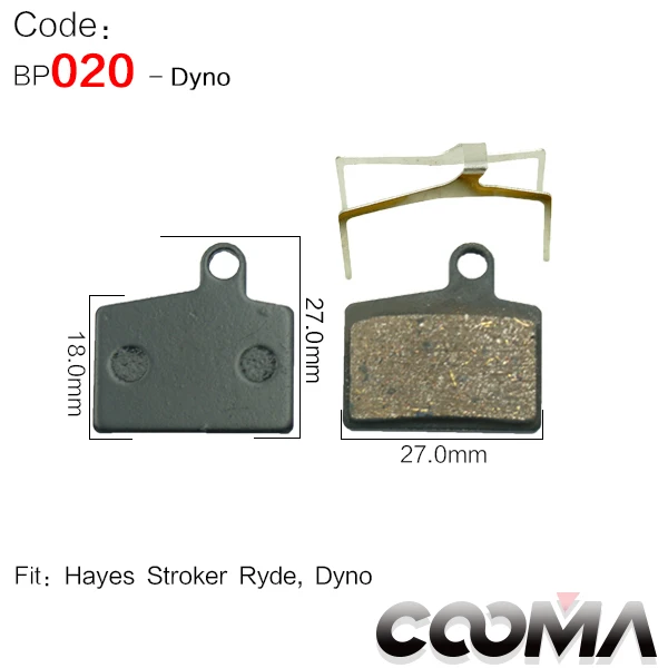 020-DYNO 4 пары велосипедных дисковых тормозных колодок для SHIMANO SRAM AVID HAYES TEKTRO Magura Formula, полуметаллические колодки, link1 - Цвет: 020-DYNO