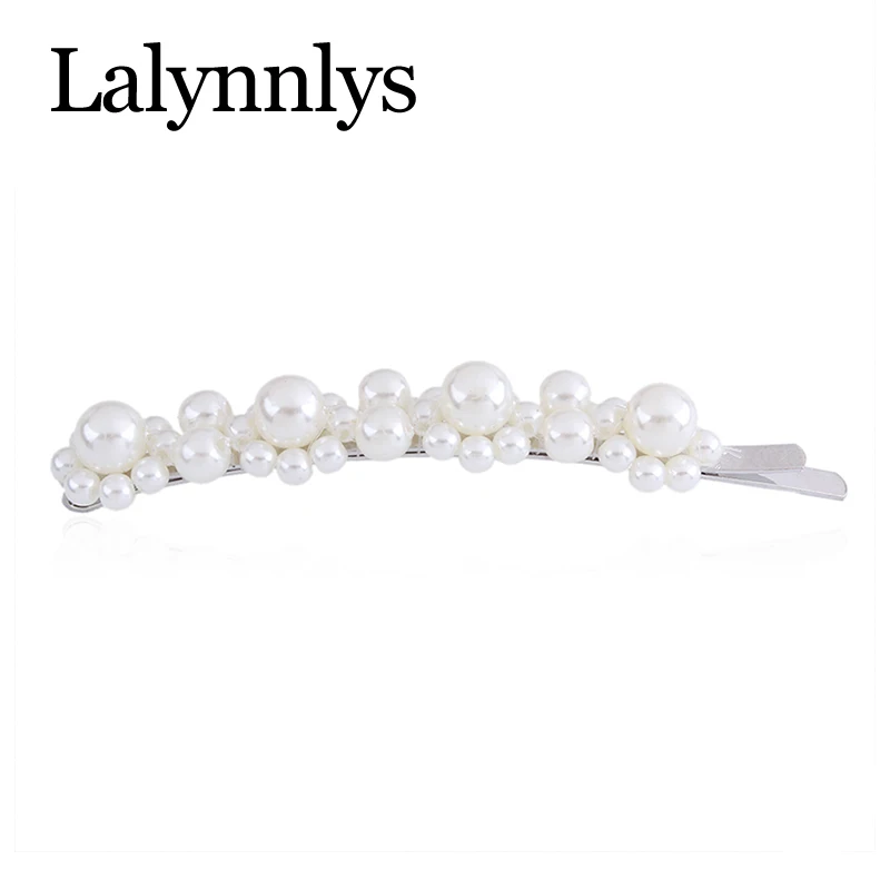 Lalynnlys корейская мода шпильки для волос для женщин Женский Искусственный жемчуг заколки для волос головная повязка вечерние свадебные ювелирные аксессуары Новинка