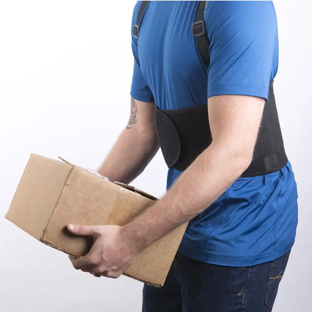 Регулируемый Поясничный ремень AOFEITE пояс для поддержки поясницы защита