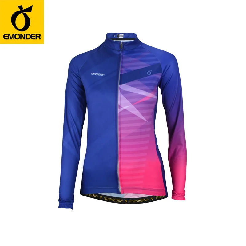 EMONDER 2019 New Pro Women Cycling Jersey Autumn Long sleeve Clothing Mountain Mountaineering camping clothing | Спорт и развлечения