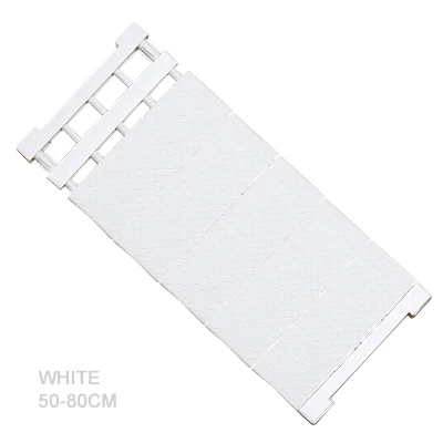 50x80 white Регулируемая полка для хранения, держатели к полкам, органайзер, ящик, шкаф, органайзер, украшение дома - Цвет: 50x80 white