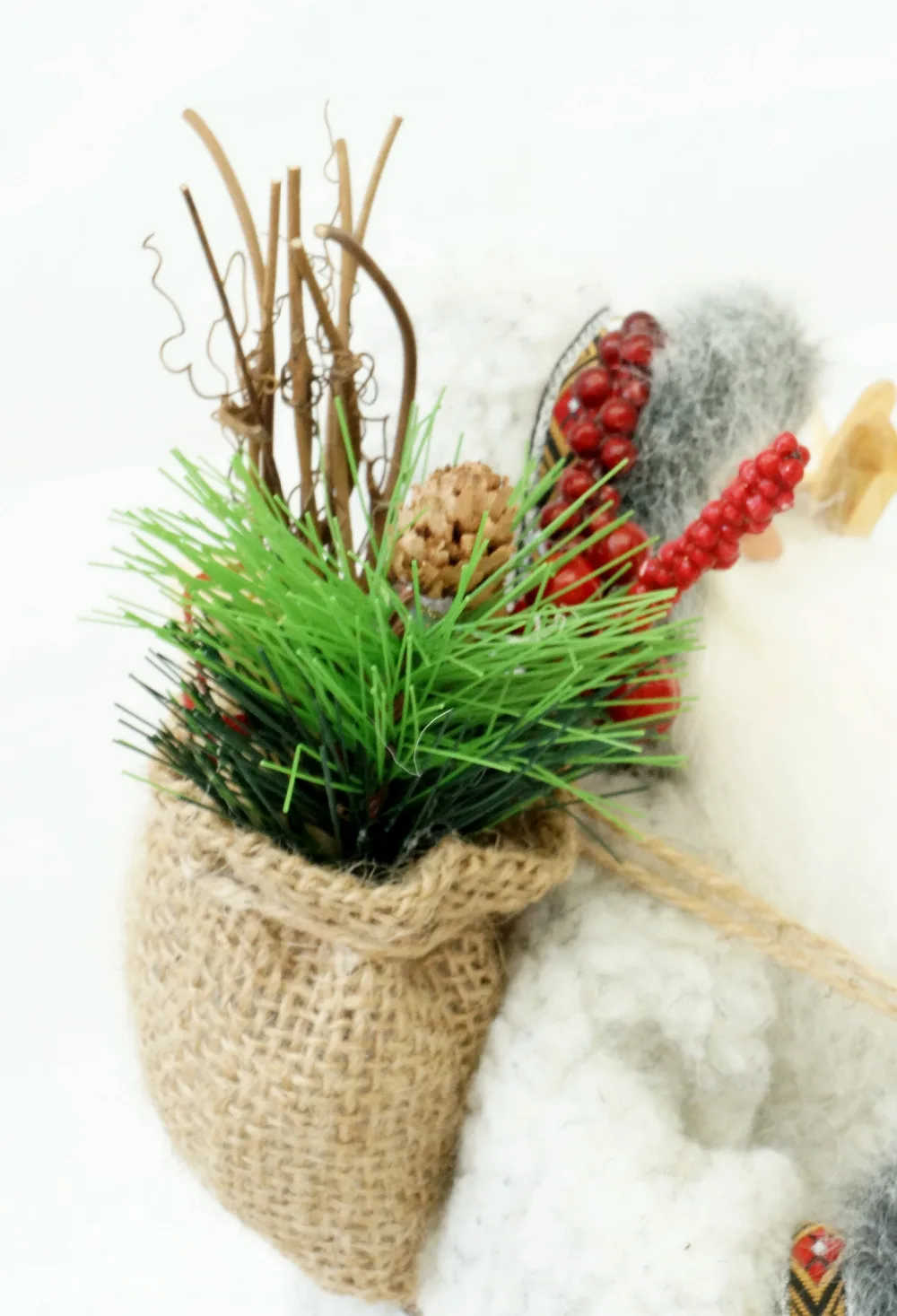 Козетта 12 &quotСерый Рождество отец Санта Клаус декор дома коллекция Holly с большими