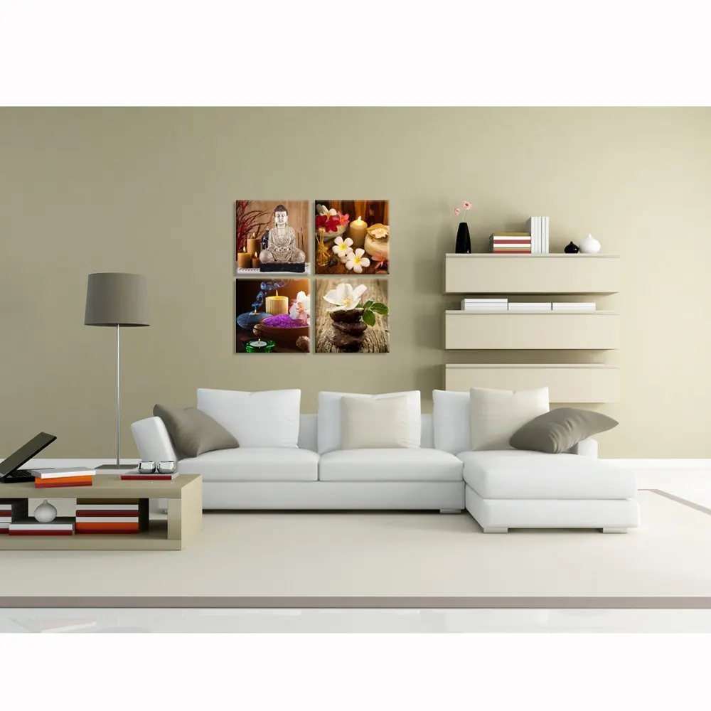 Набор для рисования на холсте Будда 4 шт.|canvas painting|art printbuddha painting |