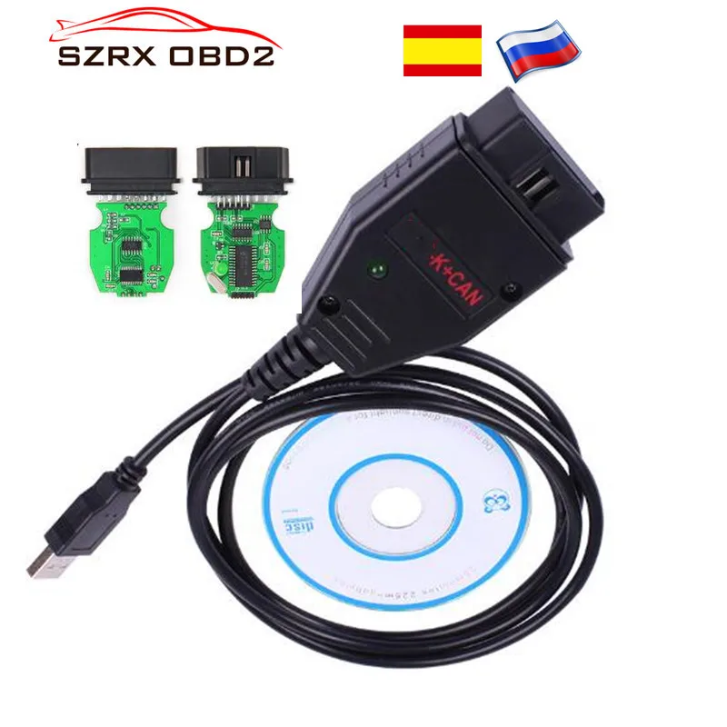 Хорошее качество для VAG K+ CAN Commander 1,4 obd2 диагностический сканер инструмент OBDII для VAG 1,4 COM Кабель для vag сканер