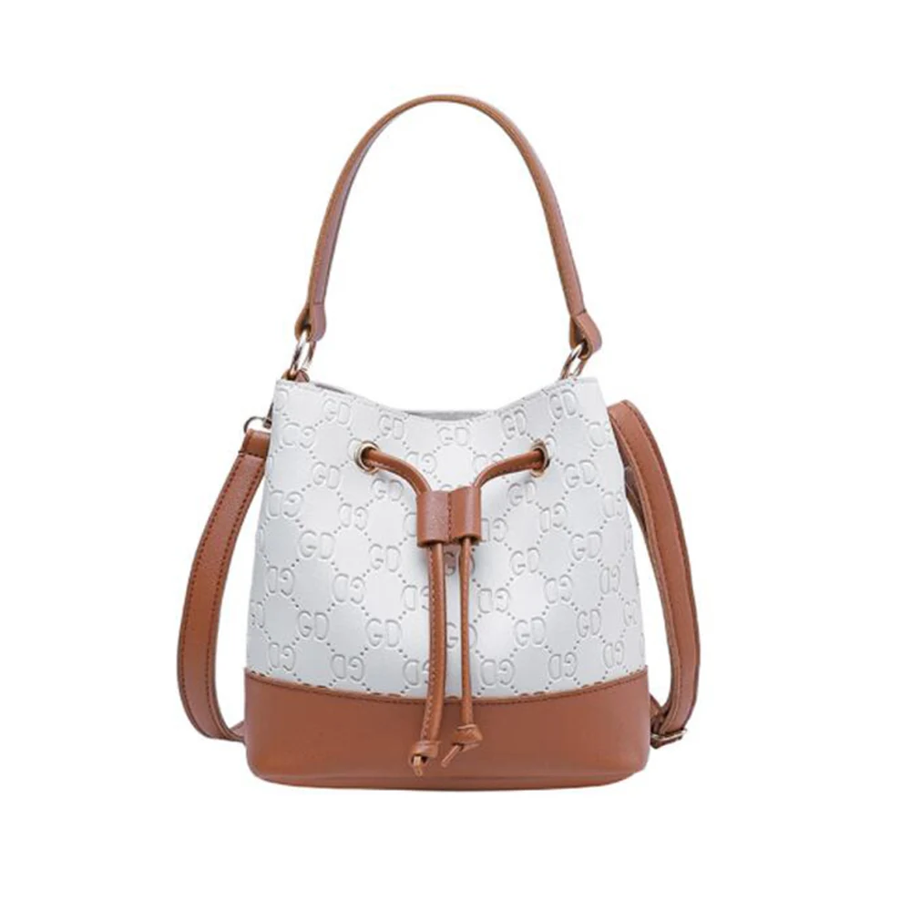 2019 модная женская Соломенная Сумка ведро из искусственной кожи сумка на плечо