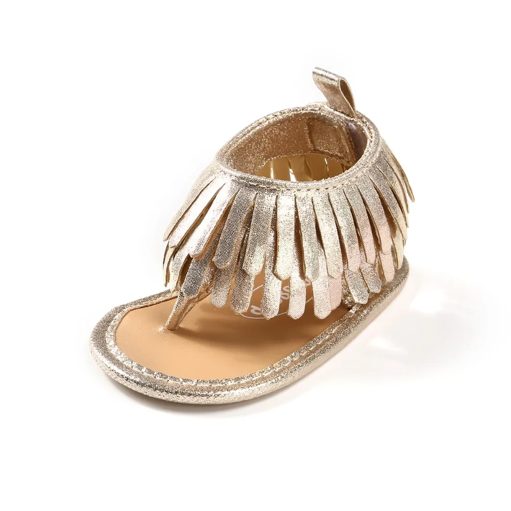 Fashion Tassel Summer Baby Girl Boy Shoes PU Soft Sole Casual Sandals Clamp Toddlers For 0-18 Months |
