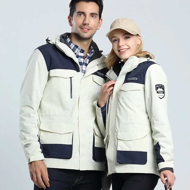 

Men And Women Winter Inner Fleece Waterproof Warm Jackets Outdoor Hiking Cycling Windproof Coats Male Female Skiing Jacket