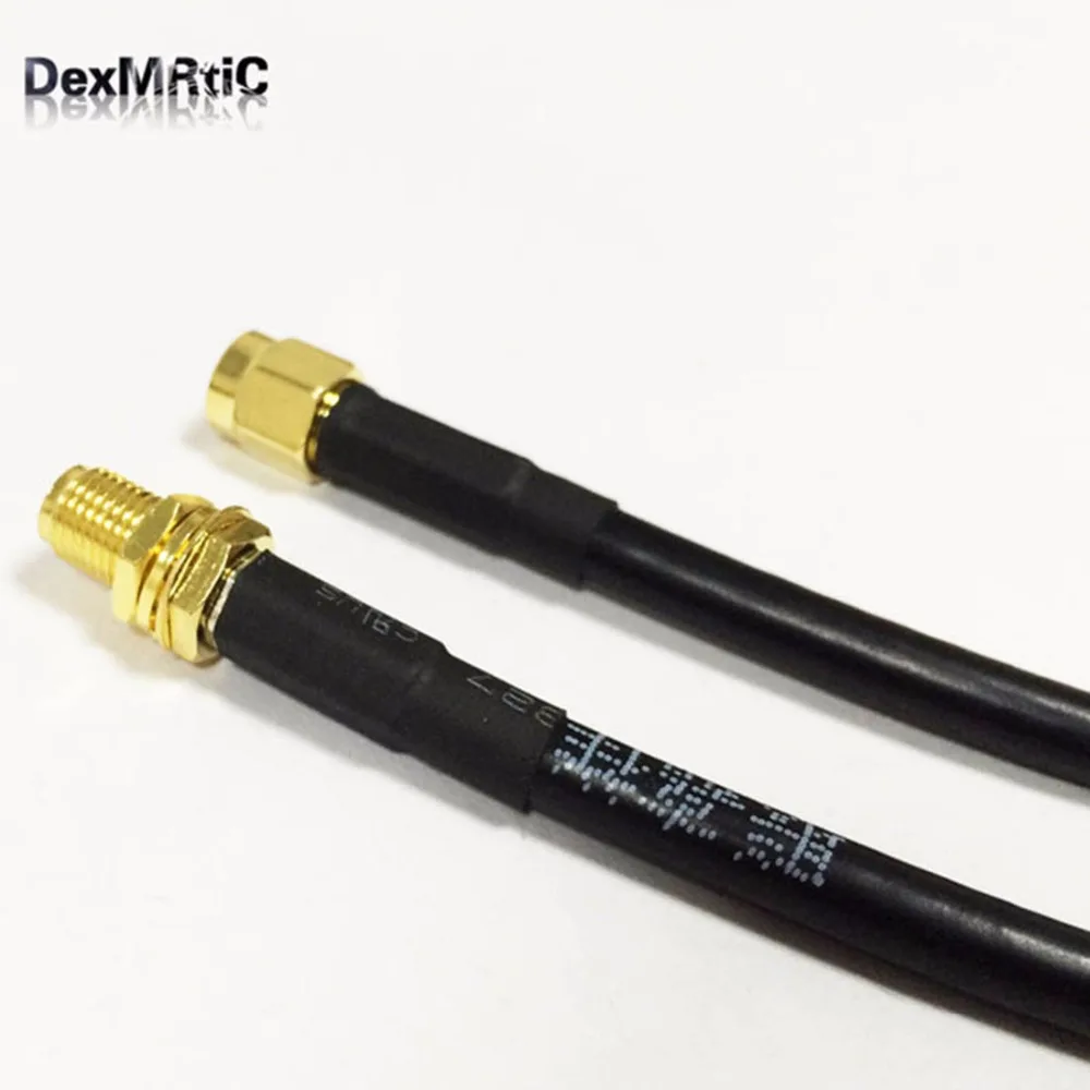 Совершенно новый обратный RP SMA штекер переключатель Женский переходник RG58 кабель