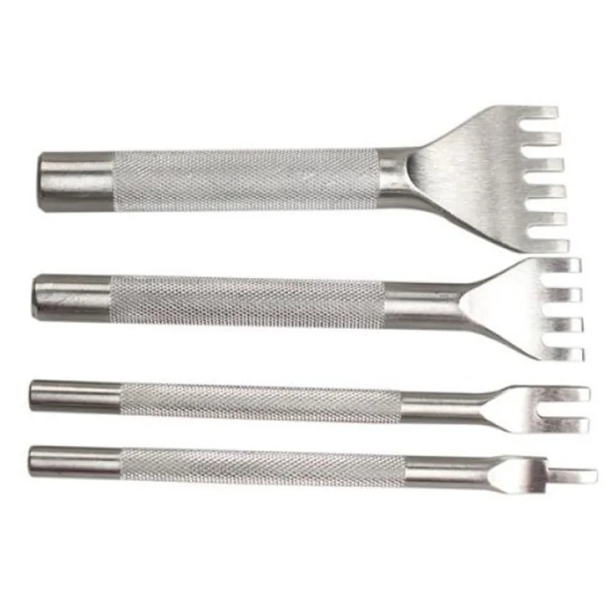 Набор инструментов для работы с кожей 4 шт. инструменты из нержавеющей стали