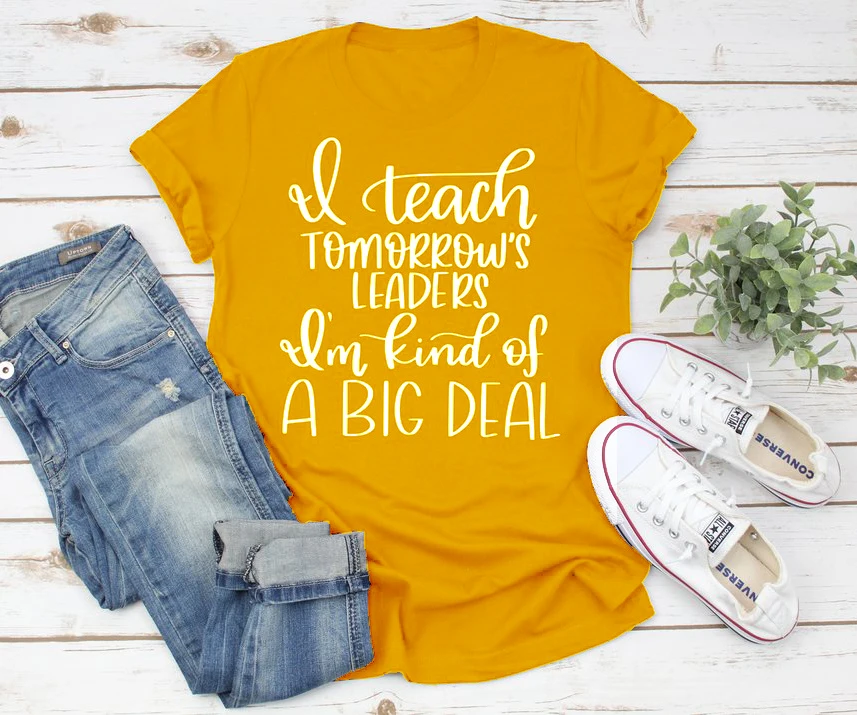 Футболка я учу завтра для руководителей подарок на День учителя Забавный девиз