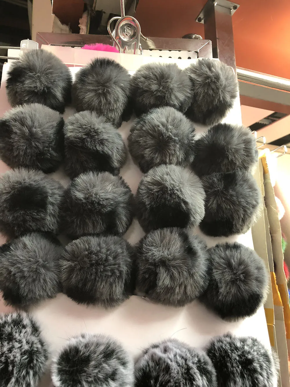 7-8 см меховой шар микс, 2 шт./лот, высокая иммитация настоящего кролика, лисы, норки мех diy украшения erring сумка брелок