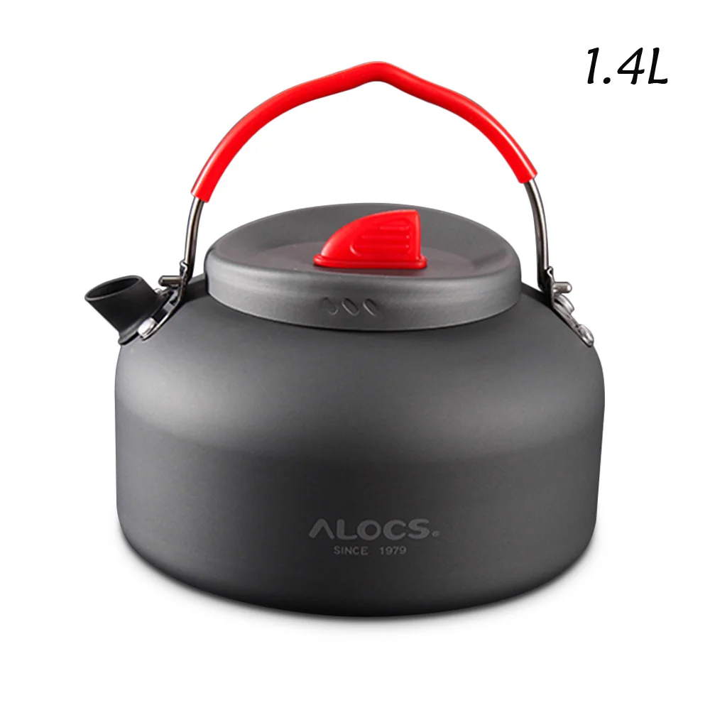 ALOCS новая походная посуда, чайник, чайник для пикника, чайник, кофе, Алюминиевый горшок, походный военный чайник - Цвет: 3