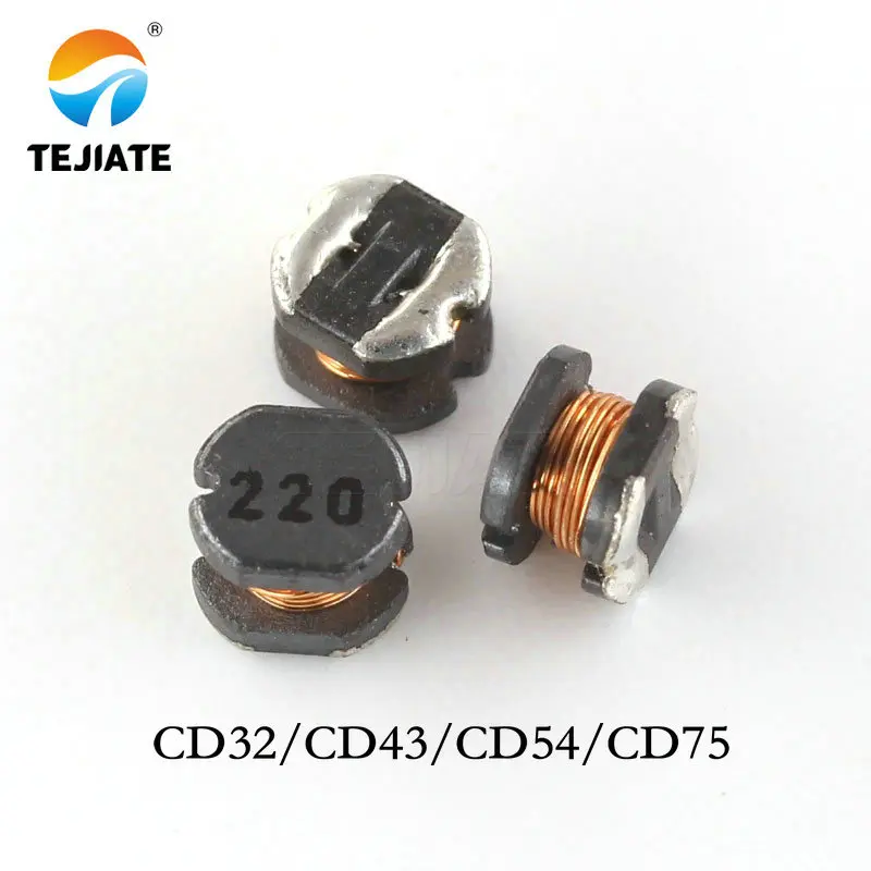 50 шт./лот SMD Мощность индуктор CD32 CD43 CD54 CD75 1UH 2.2UH 3.3UH 4.7UH 10uH 22uH 33uH 47uH 100uH 470uH 100 220 330 470 101 471